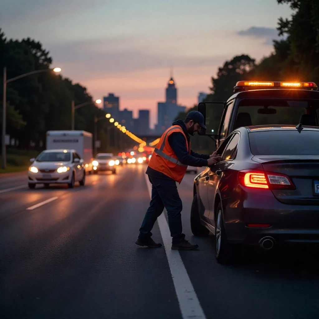 Benefits of 24/7 Roadside Assistance in Atlanta help in night